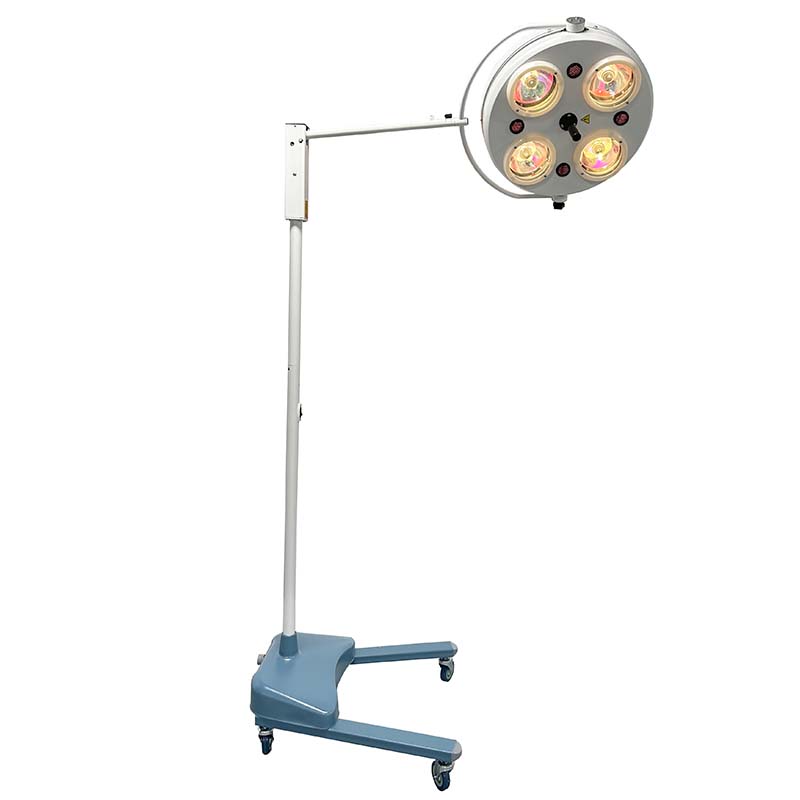 Lampe chirurgicale debout mobile au sol, halogène léger pour salle d'opération, halogène